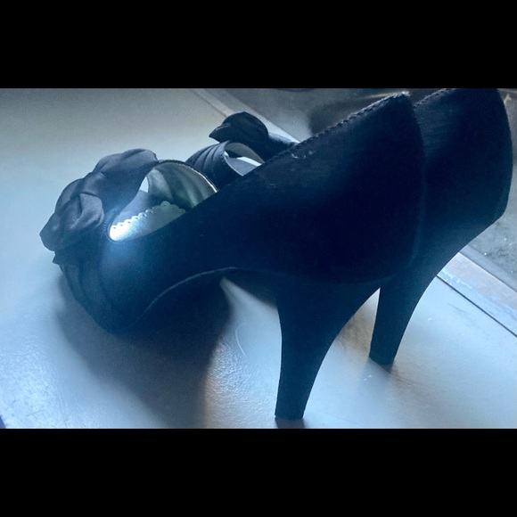 MICHAELANGELO 'MARIBELLE' size 8 Bow Vamp Platform D'Orsay PUMPS HEELS NEW - Picture 2 of 5